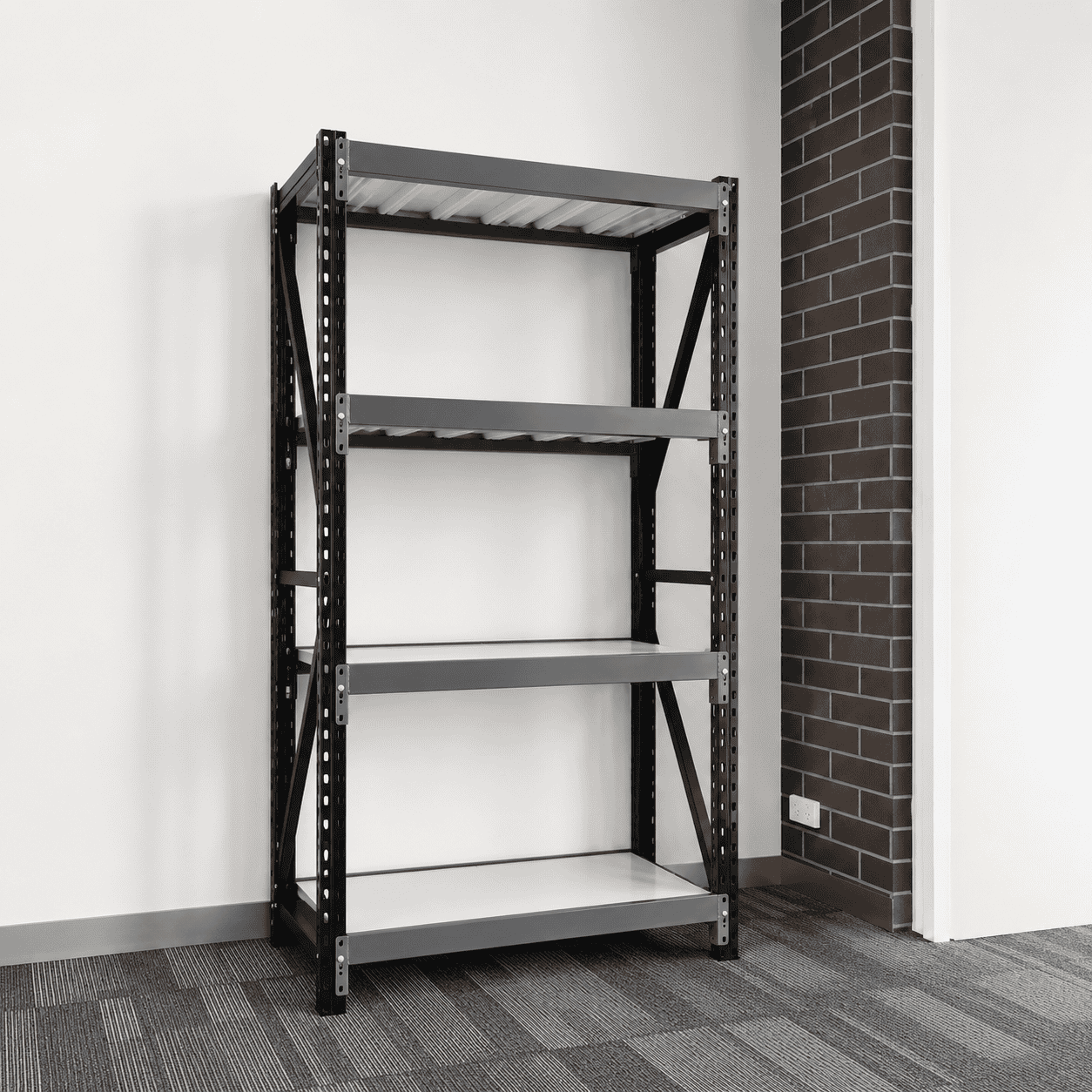 H4) 1600kg/unit Shelving 2000(H)x1070(L)x600(D)-3 pin lock