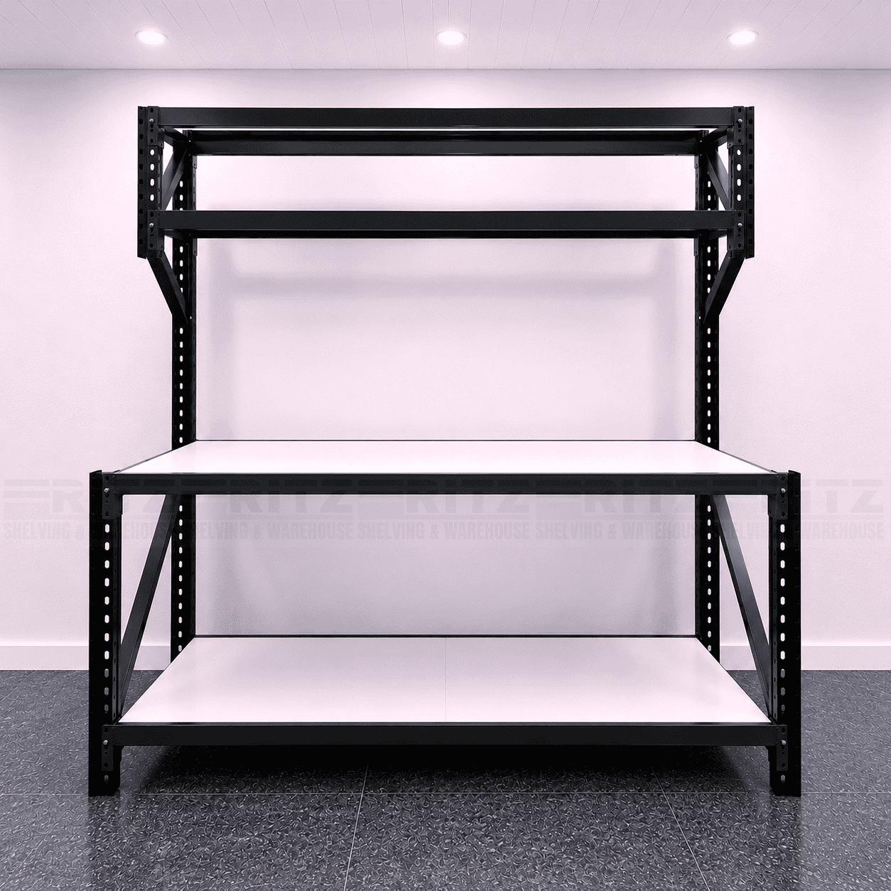 WBM20) Metal Workbench 2000(H) x 2000(L) x 600(D)(Medium Duty) - Image 2